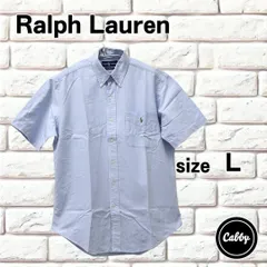 Ralph Lauren ラルフローレン　半袖　シャツ クラシックフィット ブルー　サイズL