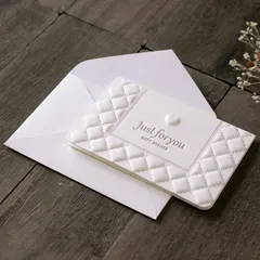 メッセージカード ミニサイズ 【封筒付】 多目的用・Just for you 91×57mm