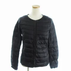 ユニクロ UNIQLO 24AW ウルトラライトダウンコンパクトジャケット ノーカラー 211-127499 黒 ブラック M