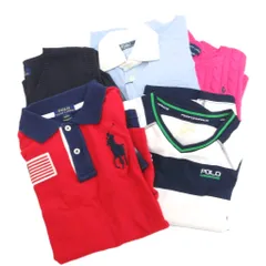 ポロ ラルフローレン POLO RALPH LAUREN 5点セット ポロシャツ シャツ ベスト 長袖 半袖 130 140 150 紺 ネイビー ピンク /AE ■EC