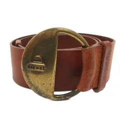 ディーゼル DIESEL ベルト 5穴 レザー 牛革 茶 ブラウン 85/34 小物