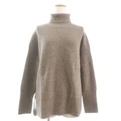 セオリーリュクス theory luxe タートルネックニット セーター 長袖 無地 カシミヤ混 1101756 ベージュ系 38