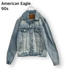 アメリカンイーグル　90年代　ヴィンテージ　アメカジ　デニムジャケット　XSサイズ ボタン留め American Eagle 90s メンズ