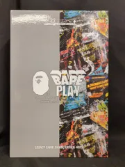 MEDICOMTOY BE@RBRICK BAPE PLAY　LEGACY CAMO SHARK　GRAY 100%+400