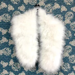 ⭐︎美品  ショール ファー　毛皮 成人式 振袖 正月　結婚式　白④