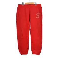 シュプリーム SUPREME S logo Sweatpant Red Sロゴ スウェットパンツ 裏起毛 M 赤 レッドのサムネイル