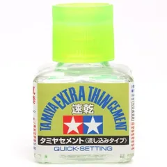 【プラモデル用接着剤】流し込み速乾タイプ 40ml（極細ブラシ付き）模型用セメント プラスチック専用 接着液 No.87182