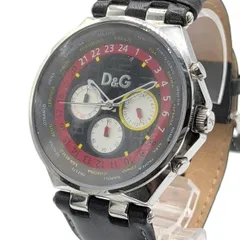 Dolce ＆ Gabbana D＆G Time Series Watch quartz Men's Black Working Y2K ドルガバ ドルチェアンドガッバーナ  時計 クオーツ レディース 黒 稼働品