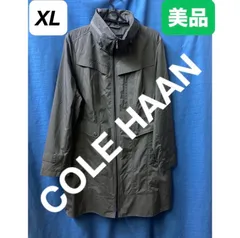 【美品】COLE HAAN  コート/XL/ナイロン/ポリエステル/グレー