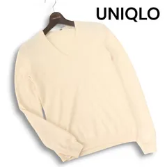 UNIQLO ユニクロ 秋冬 高級 カシミヤ100%♪ Vネック ニット セーター Sz.S　レディース