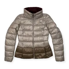 ヘルノ リバーシブル ダウンジャケット ネイビー シルバー42 ヘルノ