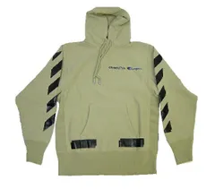 【OFF-WHITE/オフホワイトOFFWHITE/ CHAMPION/チャンピオン/スエットパーカー/スウェットパーカー/トレーナー/フード/フーディー/スウェットシャツ/メンズ/ベージュ系/サイズXS/S/M/L/ゆったりめ/イタリア製/VIRGIL AB