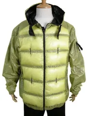 【MONCLER/モンクレール/GENIUS/ジーニアス/CRAIG GREEN/クレイググリーン/HILES GIUBBOTTO/フード付きライトダウンジャケット/ダウンパーカー/ナイロンパーカー/メンズ/2020-2021AW/秋冬/112/イエロー系/ネ