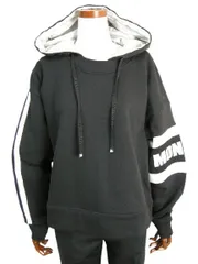 【MONCLER/モンクレール/MAGLIA GIROCOLLO/2WAYスウェットパーカー クルーネック/スエット/スウェットシャツ/トレーナー/レディース/2020SS/春夏/999/ブラック/サイズS (ゆったりめ)】【8G709-00-V8105】