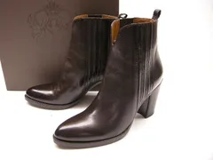 SARTORE(サルトル)/レディース/SR2627Aサイドゴアブーツ/ショートブーツ/ハイヒールブーツ/GINGER 432 CAFFE SUNSA(ダークブラウン/焦茶)サイズ35.5 37/7-1 7-2/レザーブーツ/シューズ