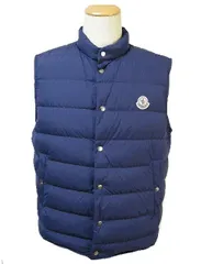 【MONCLER/モンクレール/FEBE/フェベ/メンズ/2017SS/春夏/ライトダウンベスト/ジレ/ダウンベスト/軽量ダウン/マット素材/DOWN VEST/74B/ネイビー系/紺/サイズ4 (メンズL-XL相当)】