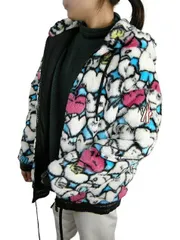 MONCLER/モンクレール/GENIUS/GRENOBLE/グルノーブル/ZIP UP CARDIGAN/フェイクファーパーカー/フェイクファージャケット/フリースパーカー/カーディガン/レディース/2021-2022AW/秋冬/72S/ベージュ系/サイズS