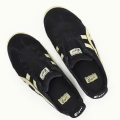 Onitsuka Tiger MEXICO 66 SLIP-ON オニツカタイガー メキシコ66 スリッポン スエード レディース 23.0cm ブラック 黒 スニーカー BLACK-PUTTY 1183C157 001