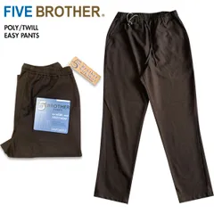 FIVE BROTHER ファイブブラザー 152590P POLY ツイル イージーパンツ BROWN Sのサムネイル