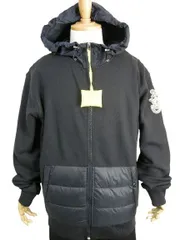 【MONCLER/モンクレール/GENIUS/ジーニアス/JW ANDERSON/フード付きスウェットダウンジャケット/ダウンパーカー/メンズ/2020-2021AW/秋冬/ライトダウンジャケット/ダウンカーディガン/スウェットパーカー/778/ダークネイビー