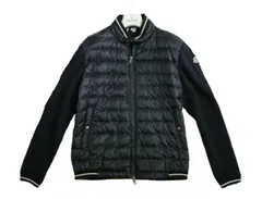【MONCLER/モンクレール/スウェット切替ダウンジャケット/軽量/スエット/ライトダウンジャケット/ダウンカーディガン/スウェットダウン/スウェットパーカー/778/ダークネイビー系/濃紺/メンズ/サイズL/2016SS/春夏/091-8400900-80