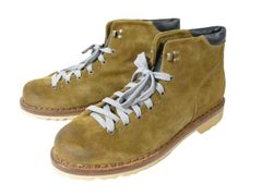 SANTONI スエード ハイキングブーツ リアルファー 7 1/2 イタリア製 