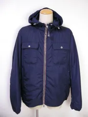【MONCLER/モンクレール/JOWAN/ジョワン/フード付きナイロンブルゾン型ライトダウンジャケット/DOWN JKT/フードパーカー/フーデットパーカー/ナイロンジャケット/ナイロンパーカー/781/ネイビー系/NAVY/メンズ/2016SS/春夏/16