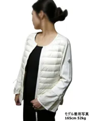 【MONCLER/モンクレール/ニット切替ライトダウンジャケット/レディース/2018春夏2018SS/ニットカーディガン/セーター/ニットダウンジャケット/ダウンカーディガン/ダウンセーター/ニットセーター/スウェット/034/クリーム系/ホワイト系/948