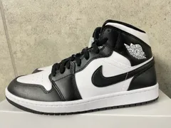 【NIKE WMNS AIR JORDAN 1 MID ナイキ ウィメンズ エアジョーダン1ミッド/JORDAN1 AJ1 PANDA/パンダ/黒x白/black/white DV0991 101/スニーカー/シューズ//レディース】【サイズUS12 (29c