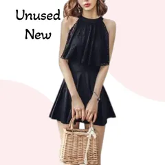 【未使用】ワンピース水着 M 花柄 背中出し 韓国風 体型カバー セクシー ママ水着 ナイロン オールインワン ビーチ プール リゾート