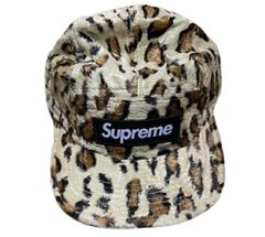2000年頃のSUPREME豹柄ミリタリー キャップ ボックスロゴ - メルカリ