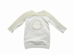 MONCLER/モンクレール/ABIT/ボアフリースxスウェット/FLEECE BOA/フェイクファー スウェットシャツ/トレーナー/ベビーサイズ18/24 2A キッズ3A (1才-3才サイズ)2020-2021AW/秋冬/034/ホワイトxナチュラル系/B