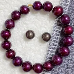 淡水ぱ 濃密♡♡しっかり染まった濃いめのパープル！セミラウンド！約10cmぶん その1