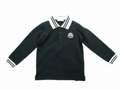 MONCLER/モンクレール/MAGLIA POLO MANICA L/長袖ポロシャツ/鹿の子長袖TシャツロンT/長袖カットソー/ベビーサイズ12/18 18/24 2A (1才-2才サイズ)2020-2021AW/秋冬/778/ダークネイビー系/ベビー/BA