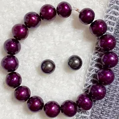 淡水ぱ 濃密♡♡しっかり染まった濃いめのパープル！セミラウンド！約10cmぶん その2