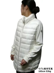 【MONCLER/モンクレール/CARDIGAN TRICOT/ニットダウンコート/ニットダウンジャケット/ライトダウンジャケット/ダウンカーディガン/ニット切替ダウン/レディース/2020-2021AW/秋冬/030/クリーム系/オフホワイト系/9B512-