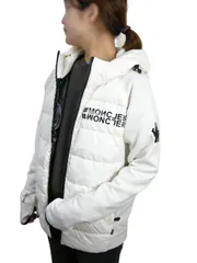 【MONCLER/モンクレール/GRENOBLE/グルノーブル/MAGLIA CARDIGAN/ボンディング切替ダウンパーカー/ライトダウンジャケット/ダウンカーディガン/スウェットパーカー/ニットダウン/メンズ/2022-2023AW/秋冬/041ホワイト系