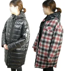 【MONCLER/モンクレール/CAMICIA/リバーシブル ライトダウンコート/チェックネルシャツ型/ダウンジャケット/チェクダウン/チェックシャツ/ダウンパーカー/ライトダウンジャケット/DOWN JKT/レディース/2022-2023AW/秋冬/F99/