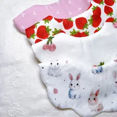 ノーマルスタイ 4枚セット ♪ うさぎ いちご さくらんぼ