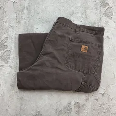 【雰囲気抜群】carhartt ダブルニー　ダークブラウン　DKB　鬼フェード 雰囲気抜群】carhartt ダブルニー ダークブラウン DKB 鬼フェード