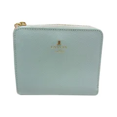 ◆LANVIN en Bleu ランバン リュクサンブール ２つ折り財布 Lファスナー コンパクトウォレット レディース