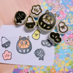 馬 午年 達磨 年賀状 お正月 ぽち袋 消しゴムはんこセット