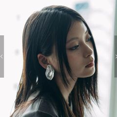 クルーレ crewre グロッシーペブルピアス シルバー - メルカリ