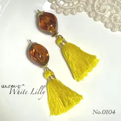 No.0104　タッセル付きピアス
