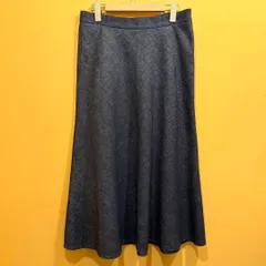 リネン × コットン MaxMara studio デニムスカート 44 大きいサイズ