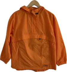 Z1583L.L.kids by L.L.Beanエルエルキッズバイエルエルビーン　ナイロンジャケットウインドブレーカーアウター　オレンジ　子供服　LGサイズ