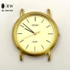 【ジャンク】SEIKO 5E21-6000 SPIRIT ゴールド 腕時計