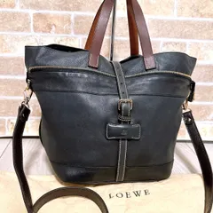 (美品)LOEWE(ロエベ)2wayバッグ  ブラック