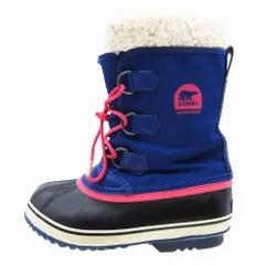 ソレル SOREL YOUTH YOOT PAC NYLON BOOT ウィンターブーツ スノーブーツ アウトドア 靴 サイズ22cm ブルー 青 レディース 【中古】