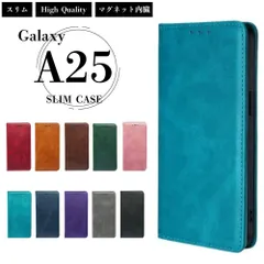 Galaxy A25 5G マグネット スリム レザー 手帳型 ケース 高品質 シンプル サムスン ポケット ギャラクシー スマホケース カバー スマホカバー 携帯ケース 携帯電話 耐水 丈夫 軽量 衝撃吸収 SM-A253Q SC-53F SCG33